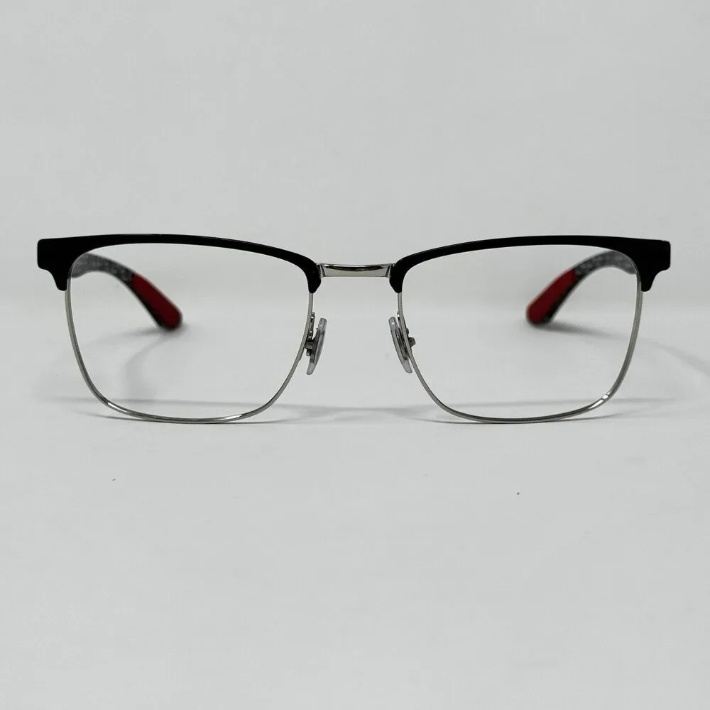 Ray-Ban RB8421 2861 Black Silver Carbon Fiber Eyeglass Frames 54-19-145